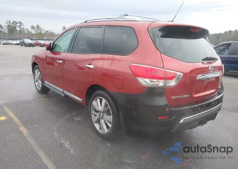 2014 Nissan Pathfinder Platinum z USA, uszkodzony, nr VIN 5N1AR2MN8EC624156